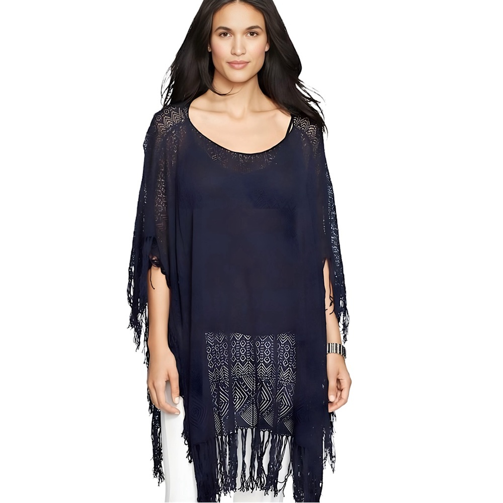 Ralph Lauren Crochet Poncho